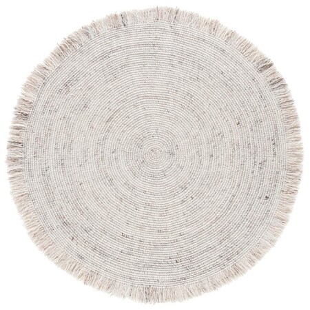 Safavieh 6 x 6 ft. Braided Hand Woven Round Area Rug, Beige BRD275B-6R